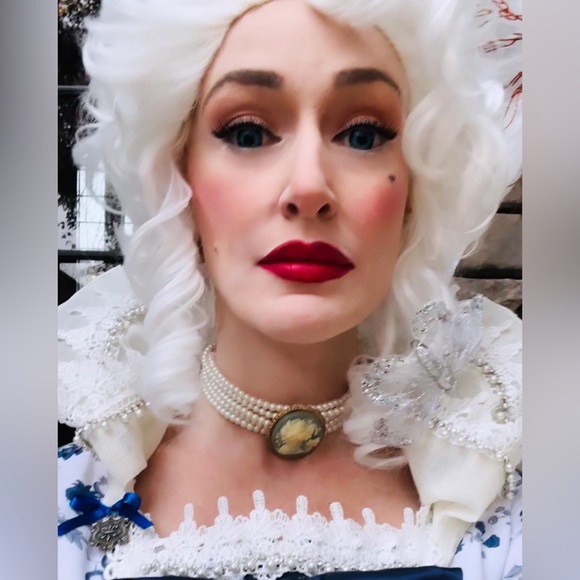 STUNNING, ONE OF A KIND, HANDMADE MARIE ANTOINETTE COSTUME! SIZE 6-8 Medium - Picture 8 of 9
